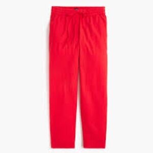 NWT Jcrew Linen-cotton blend drawstring pant
Belvedere Red